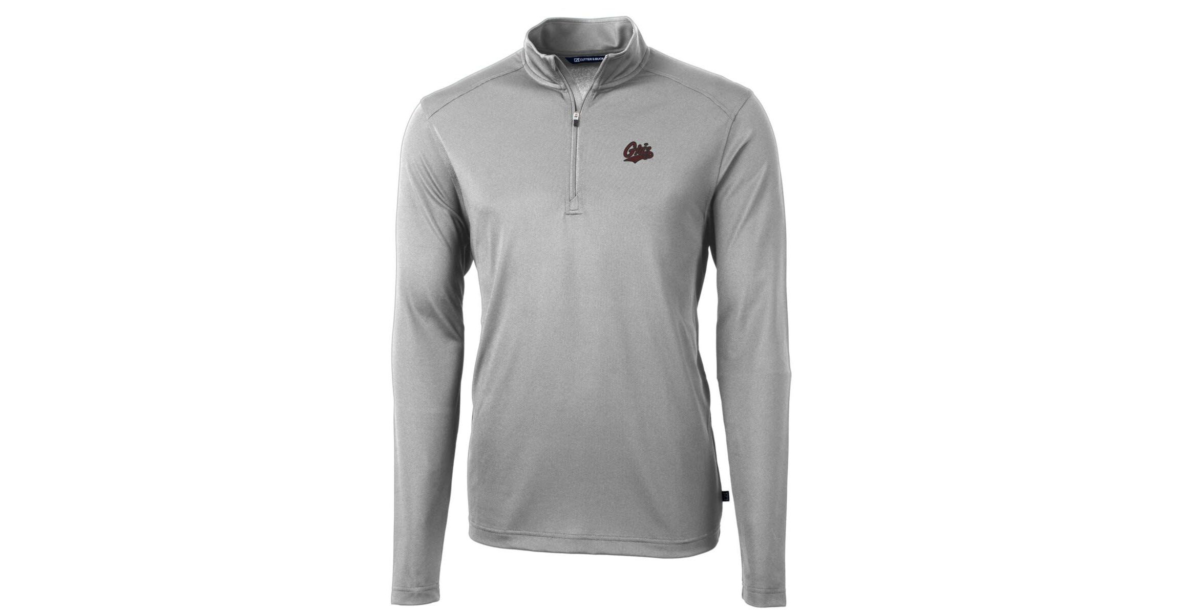 NCAA Montana Grizzlies Big & Tall Virtue Eco Pique Recycled Quarter-Zip Pullover Top