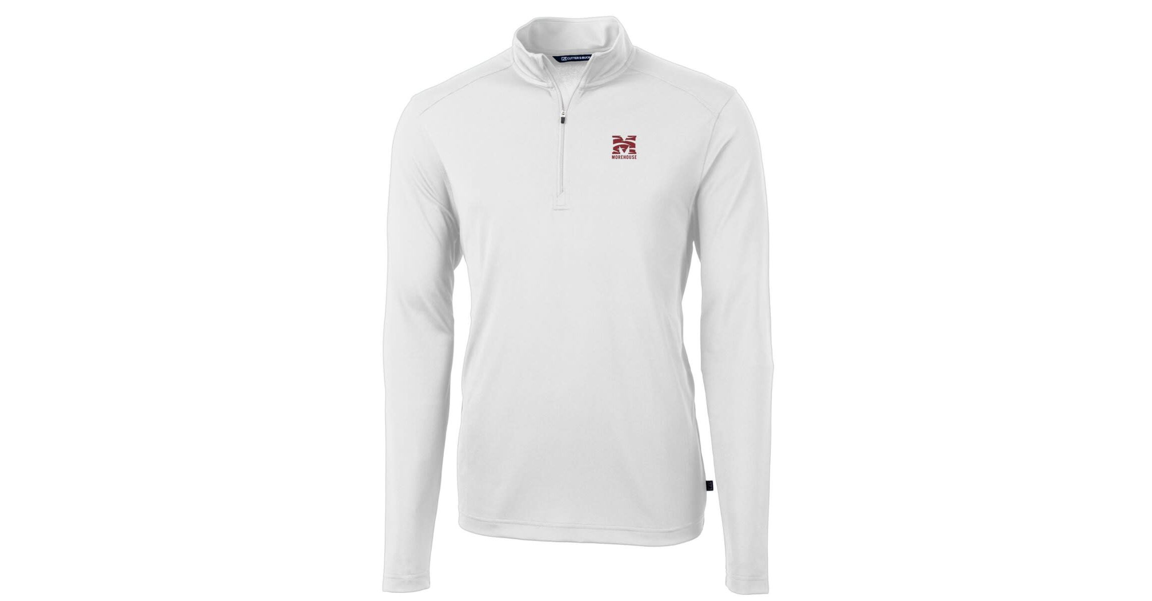 Morehouse Maroon Tigers NCAA Morehouse Tigers Big & Tall Virtue Eco Pique Recycled Quarter-Zip Pullover Top