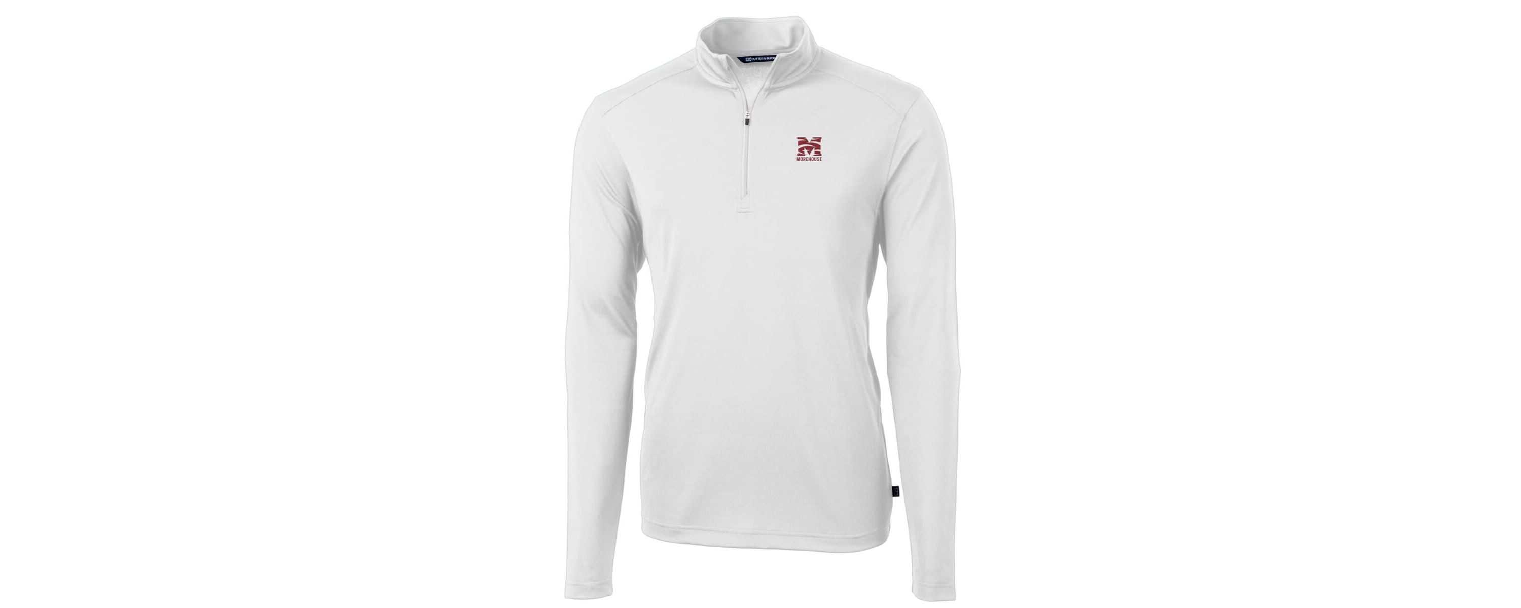 Morehouse Maroon Tigers NCAA Morehouse Tigers Big & Tall Virtue Eco Pique Recycled Quarter-Zip Pullover Top
