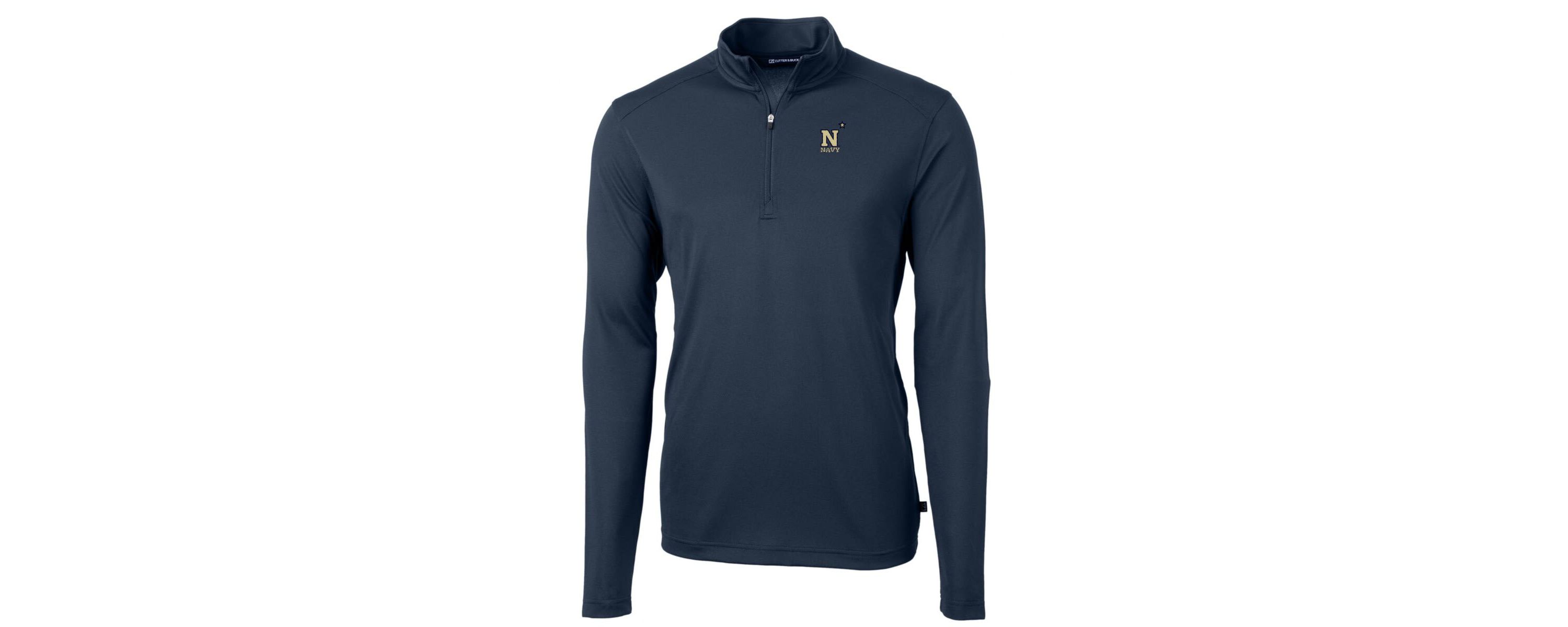Navy Midshipmen NCAA Midshipmen Big & Tall Virtue Eco Pique Recycled Quarter-Zip Pullover Top
