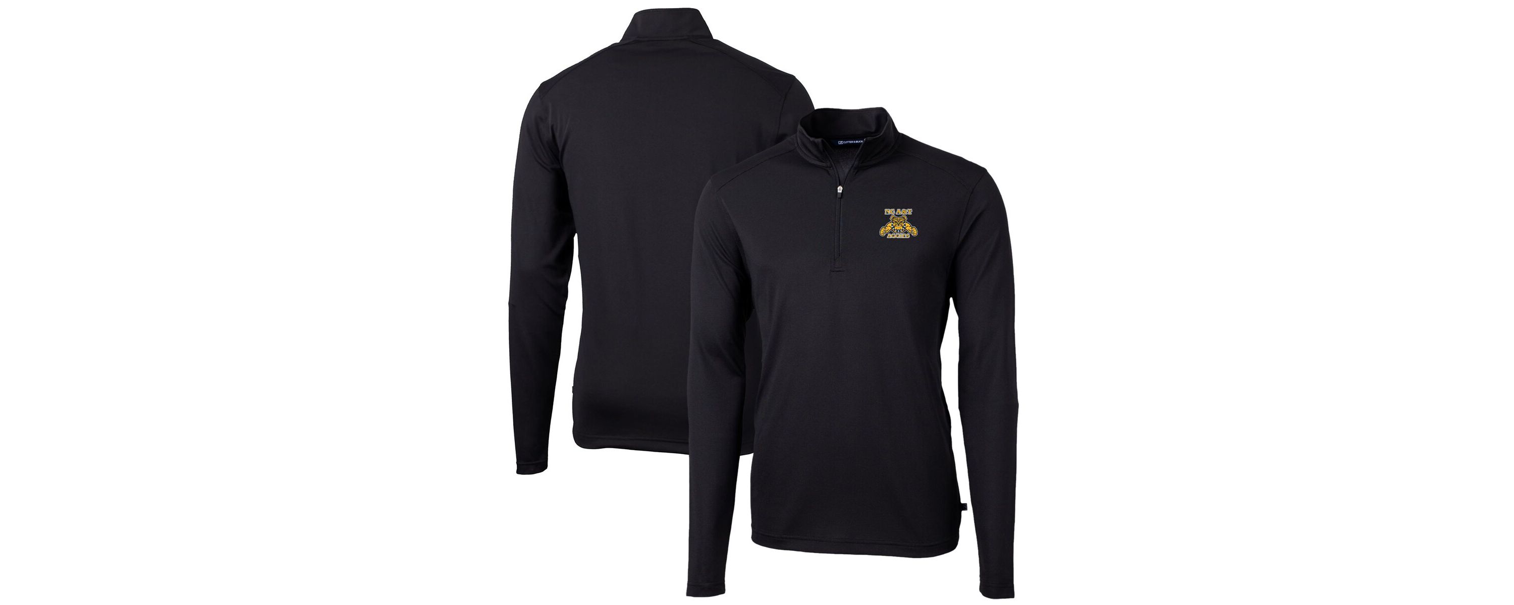 NC A&T Aggies NCAA North Carolina A&T Aggies Big & Tall Virtue Eco Pique Recycled Quarter-Zip Pullover Top