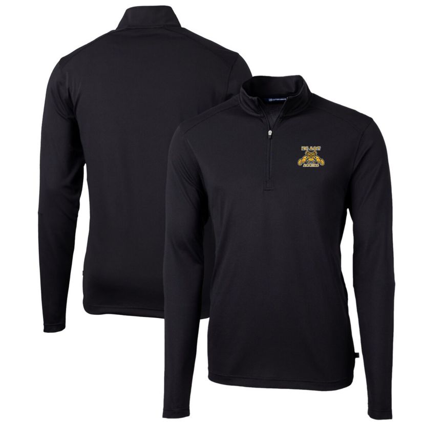 NC A&T Aggies NCAA North Carolina A&T Aggies Big & Tall Virtue Eco Pique Recycled Quarter-Zip Pullover Top