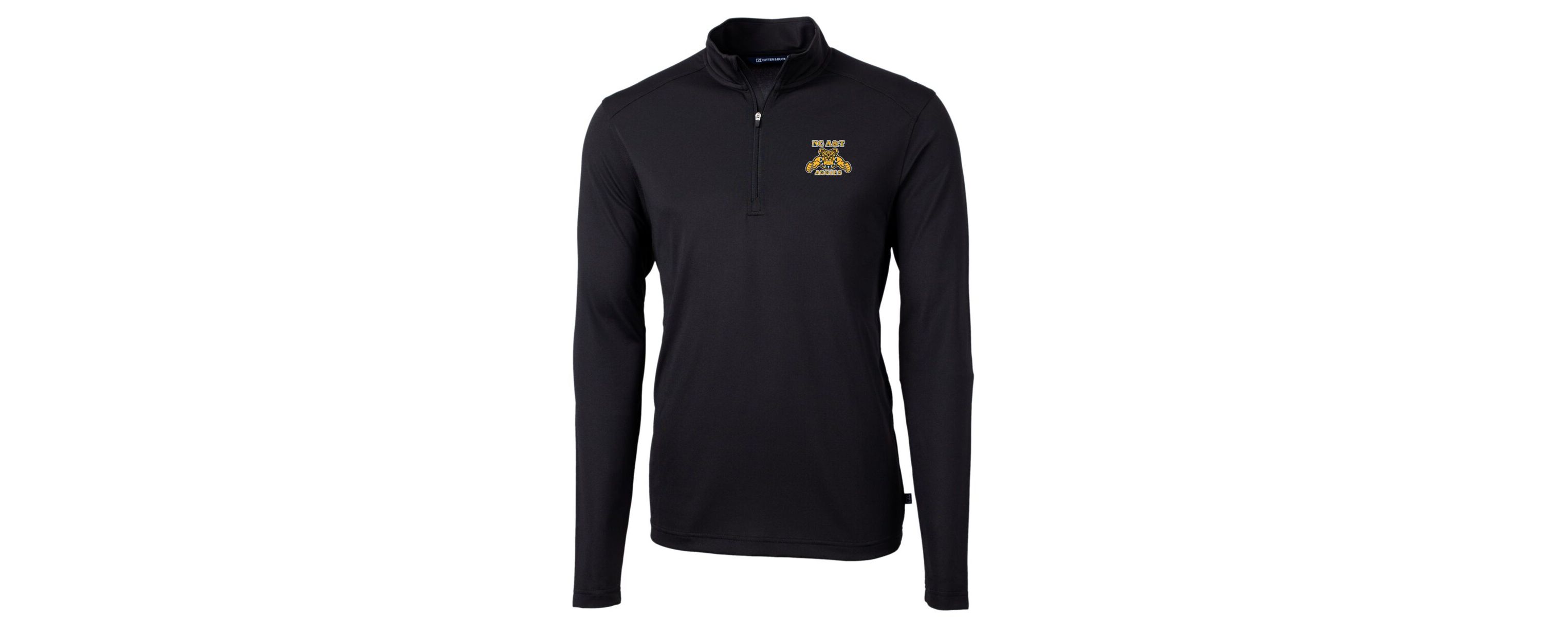 NC A&T Aggies NCAA North Carolina A&T Aggies Big & Tall Virtue Eco Pique Recycled Quarter-Zip Pullover Top