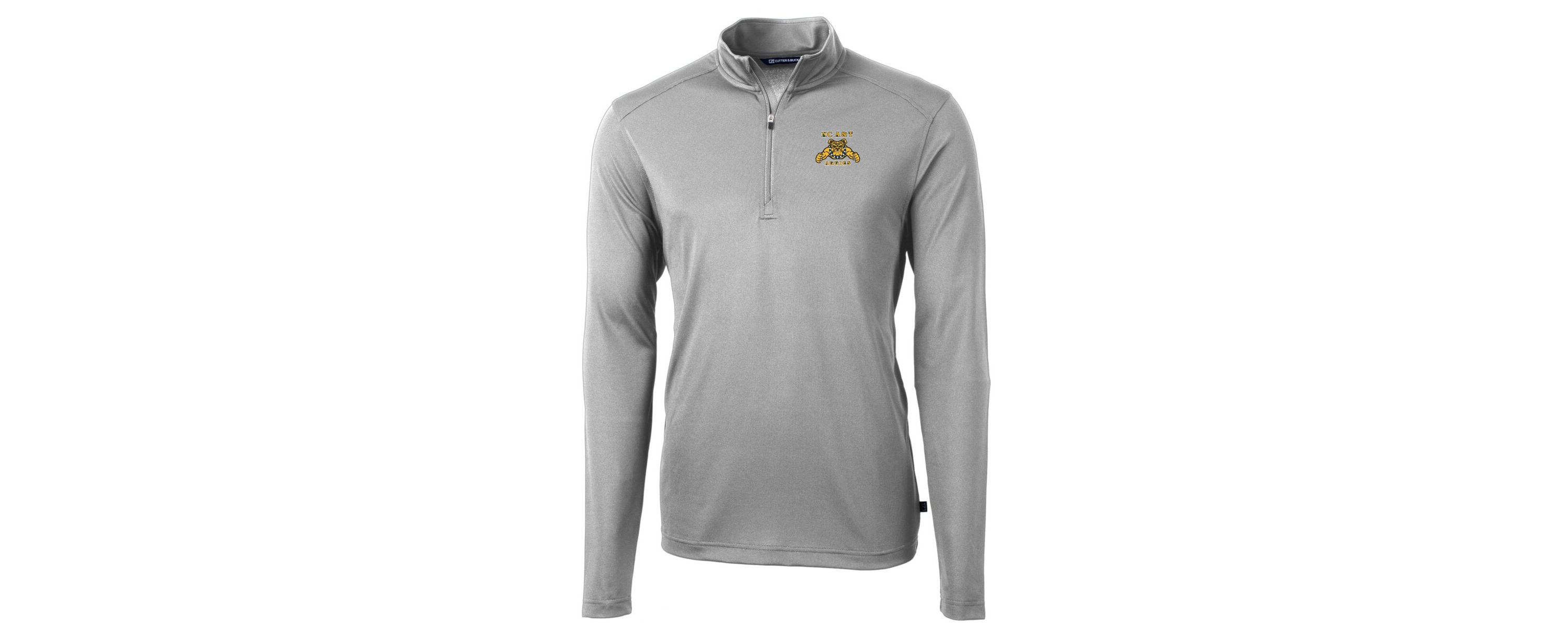NC A&T Aggies NCAA North Carolina A&T Aggies Big & Tall Virtue Eco Pique Recycled Quarter-Zip Pullover Top
