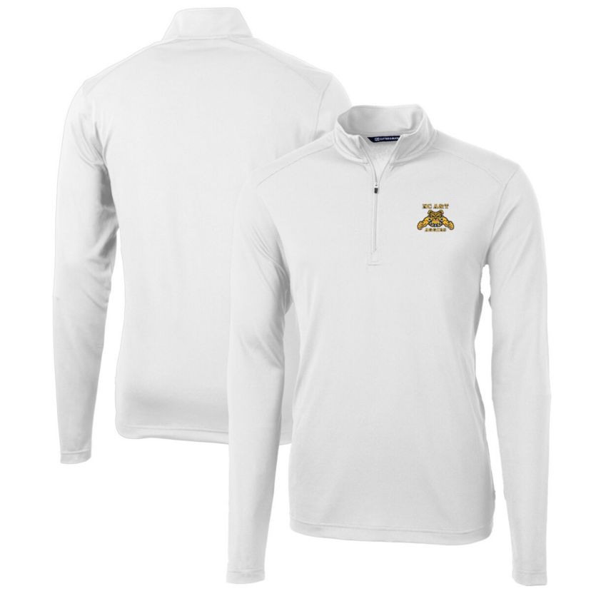 NC A&T Aggies NCAA North Carolina A&T Aggies Big & Tall Virtue Eco Pique Recycled Quarter-Zip Pullover Top