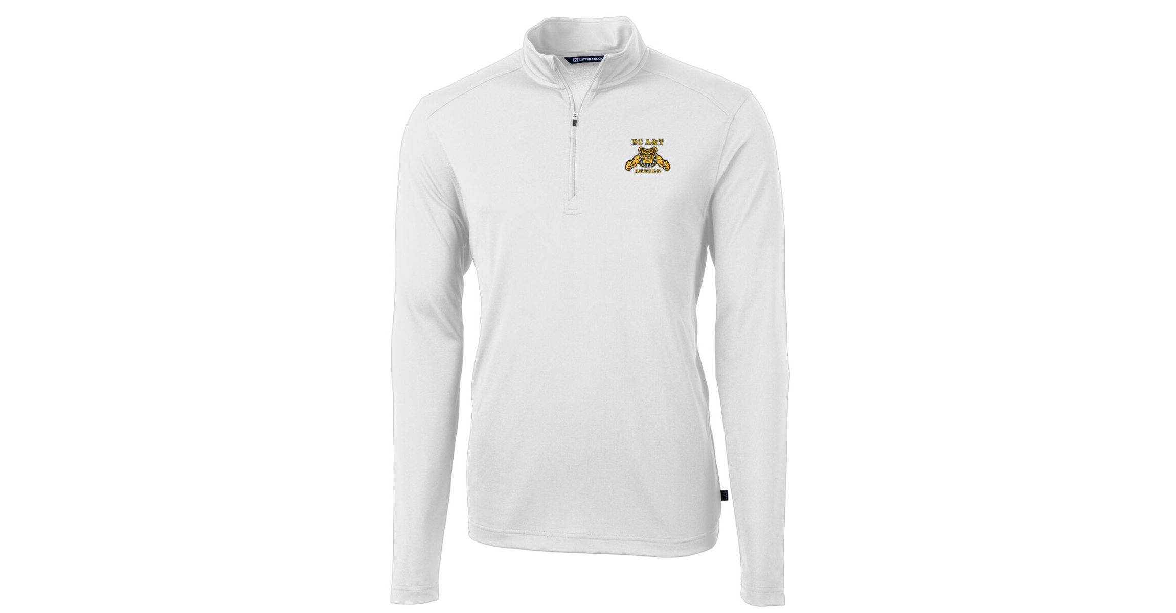 NC A&T Aggies NCAA North Carolina A&T Aggies Big & Tall Virtue Eco Pique Recycled Quarter-Zip Pullover Top
