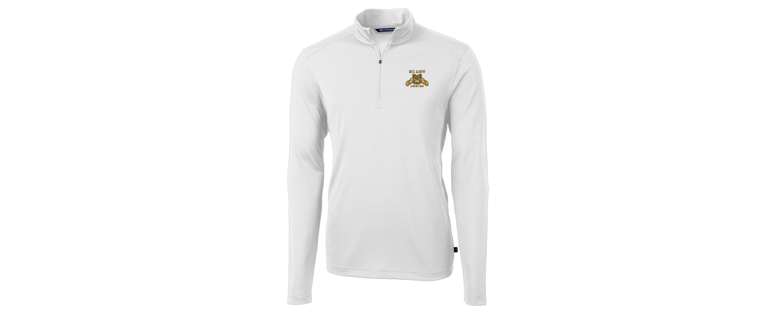 NC A&T Aggies NCAA North Carolina A&T Aggies Big & Tall Virtue Eco Pique Recycled Quarter-Zip Pullover Top