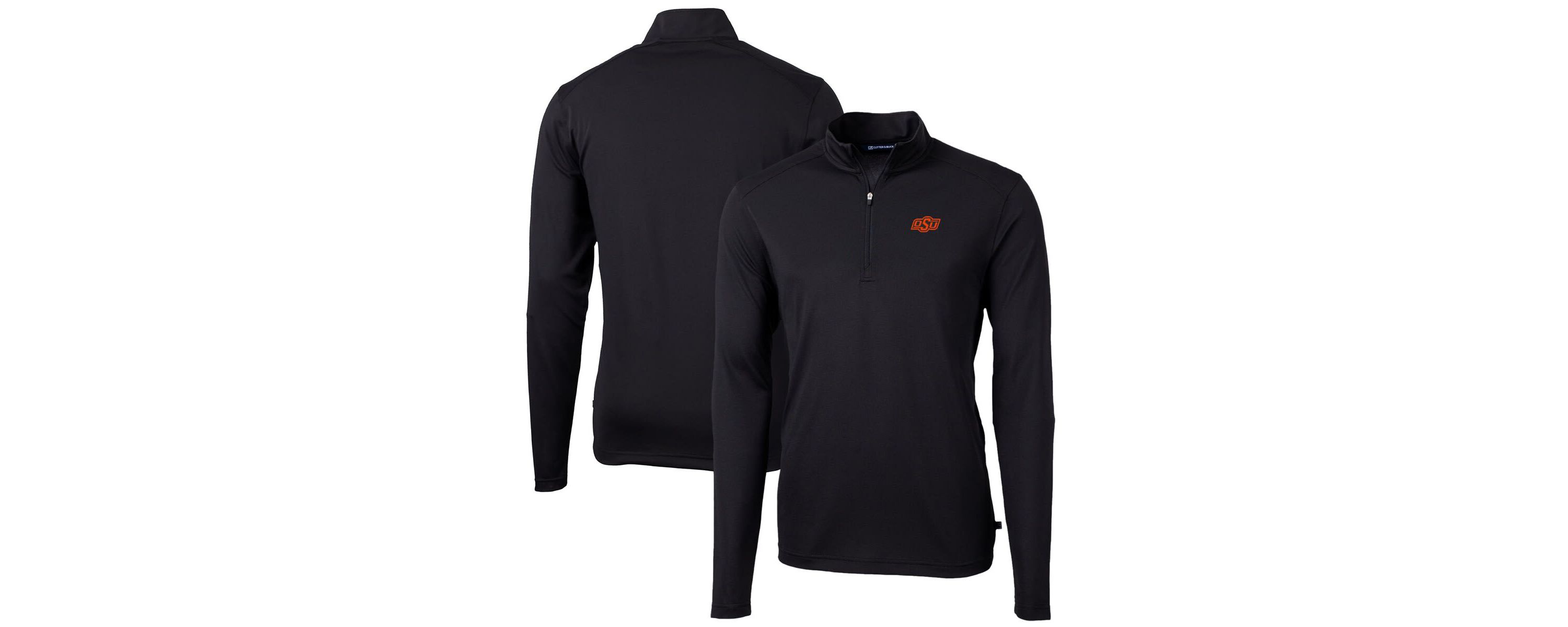 NCAA Oklahoma State Cowboys Big & Tall Virtue Eco Pique Recycled Quarter-Zip Pullover Top