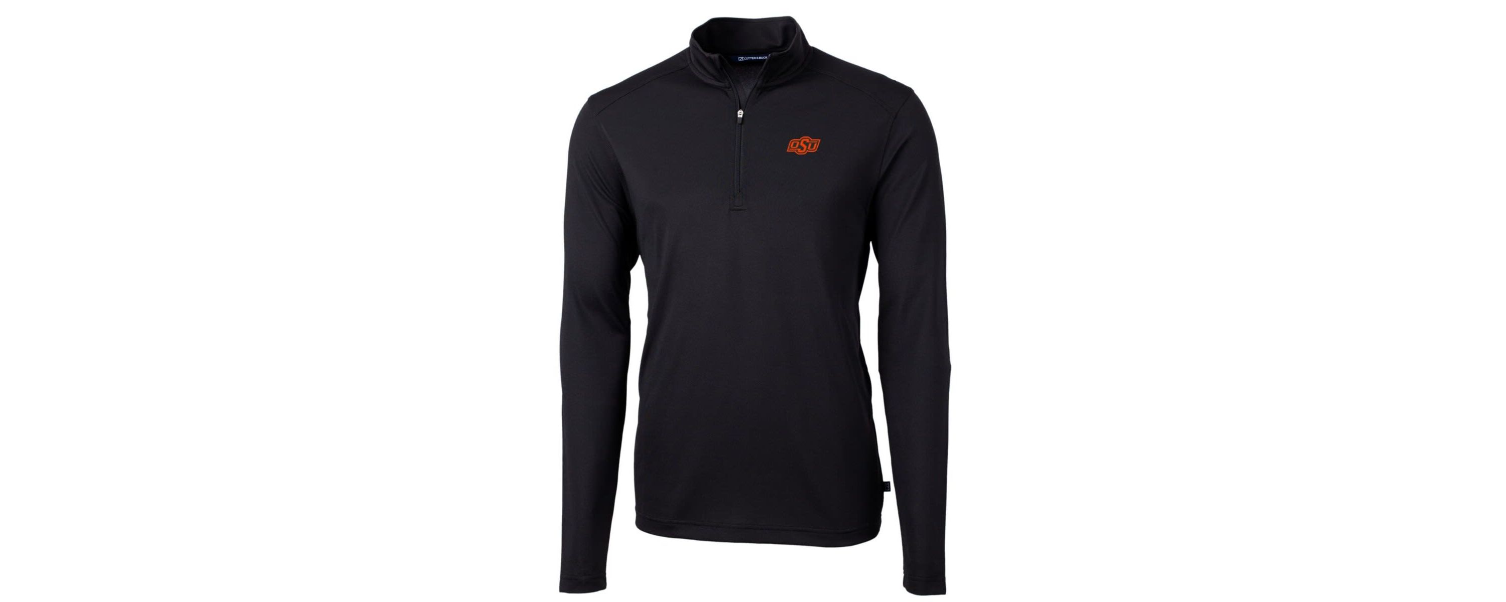 NCAA Oklahoma State Cowboys Big & Tall Virtue Eco Pique Recycled Quarter-Zip Pullover Top