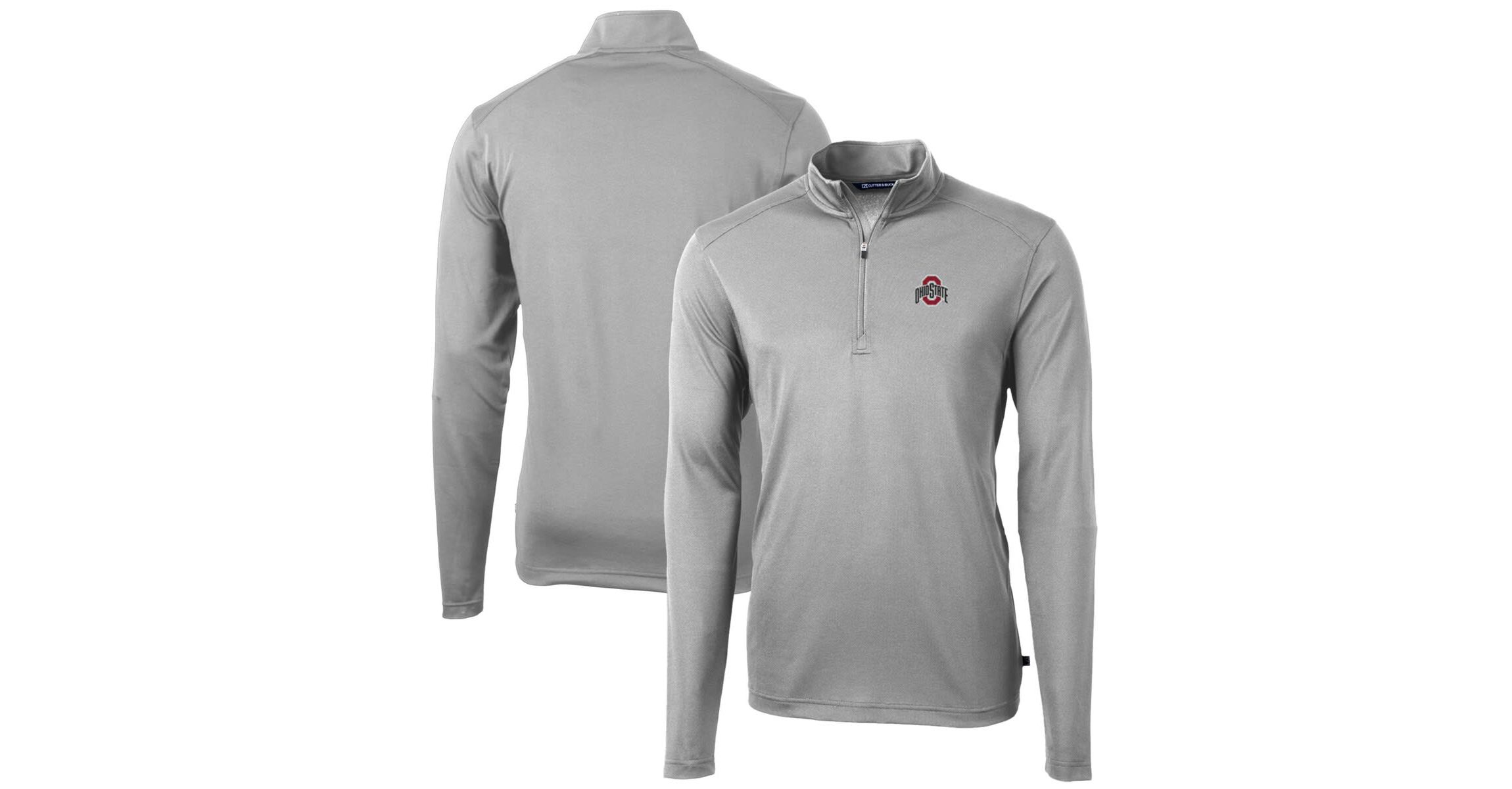 NCAA Ohio State Buckeyes Big & Tall Virtue Eco Pique Recycled Quarter-Zip Pullover Top