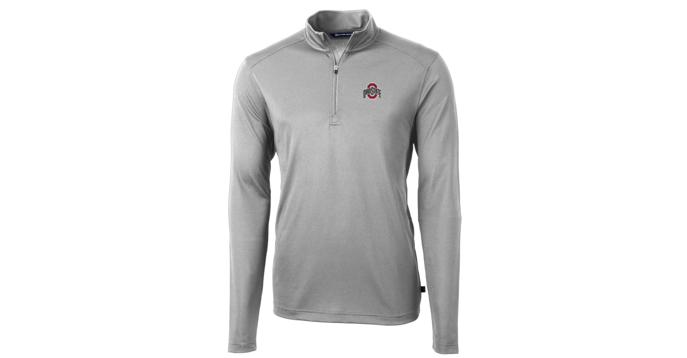 NCAA Ohio State Buckeyes Big & Tall Virtue Eco Pique Recycled Quarter-Zip Pullover Top