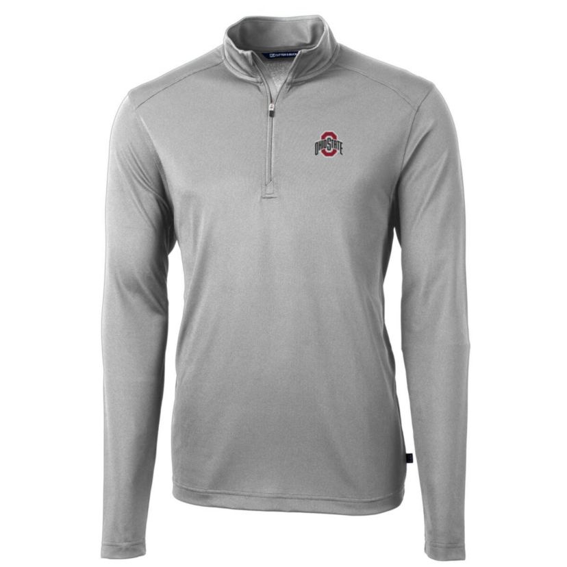 NCAA Ohio State Buckeyes Big & Tall Virtue Eco Pique Recycled Quarter-Zip Pullover Top