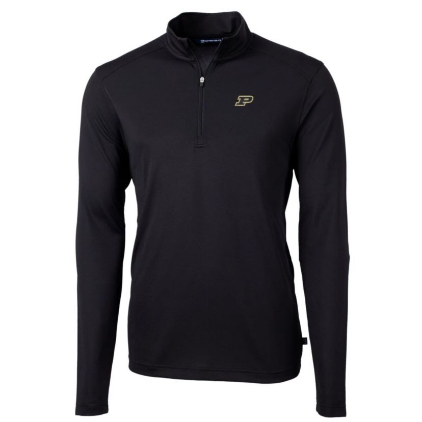 NCAA Purdue Boilermakers Big & Tall Virtue Eco Pique Recycled Quarter-Zip Pullover Top