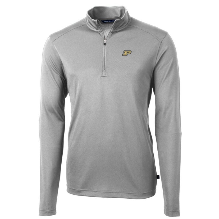 NCAA Purdue Boilermakers Big & Tall Virtue Eco Pique Recycled Quarter-Zip Pullover Top
