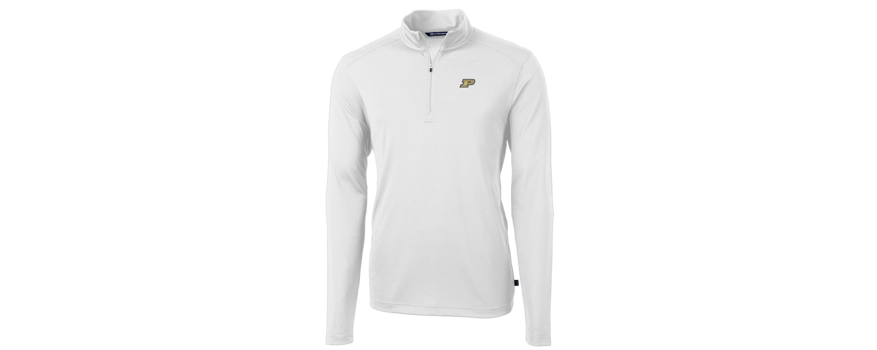 NCAA Purdue Boilermakers Big & Tall Virtue Eco Pique Recycled Quarter-Zip Pullover Top