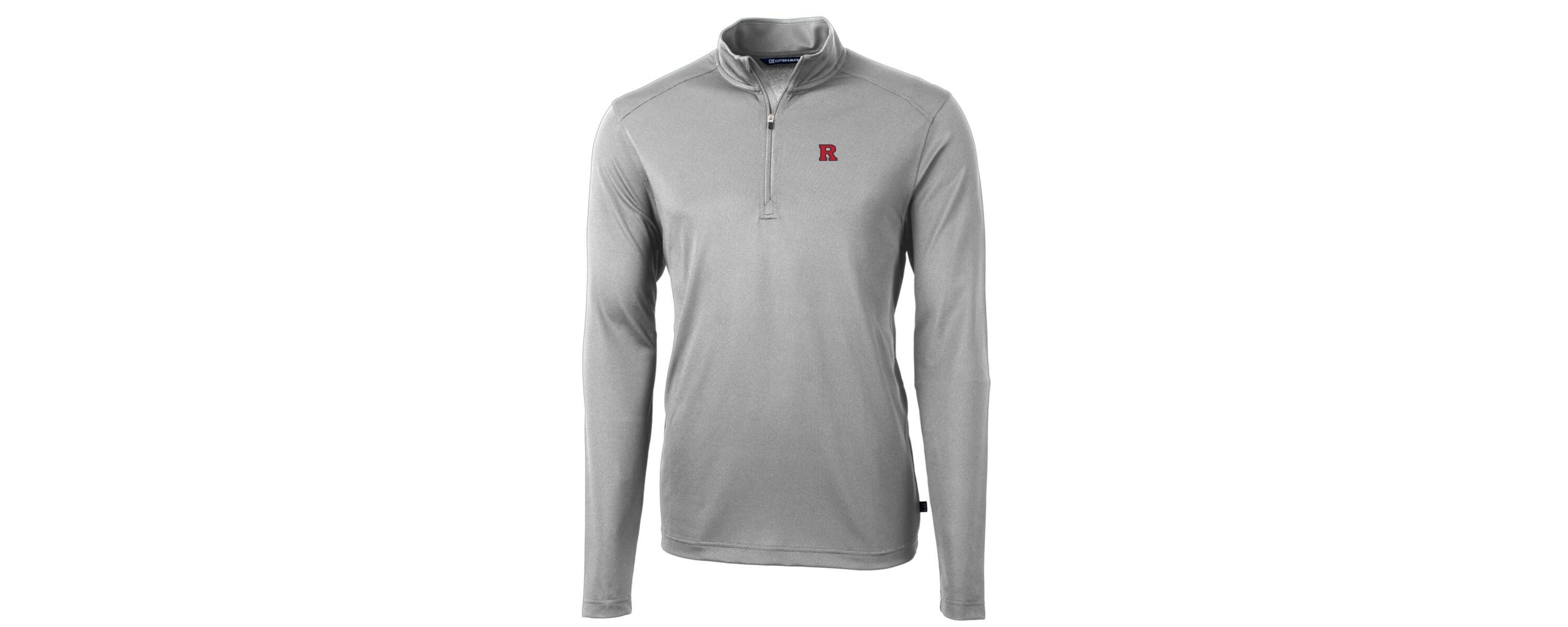 Rutgers Scarlet Knights NCAA Rutgers Knights Big & Tall Virtue Eco Pique Recycled Quarter-Zip Pullover Top