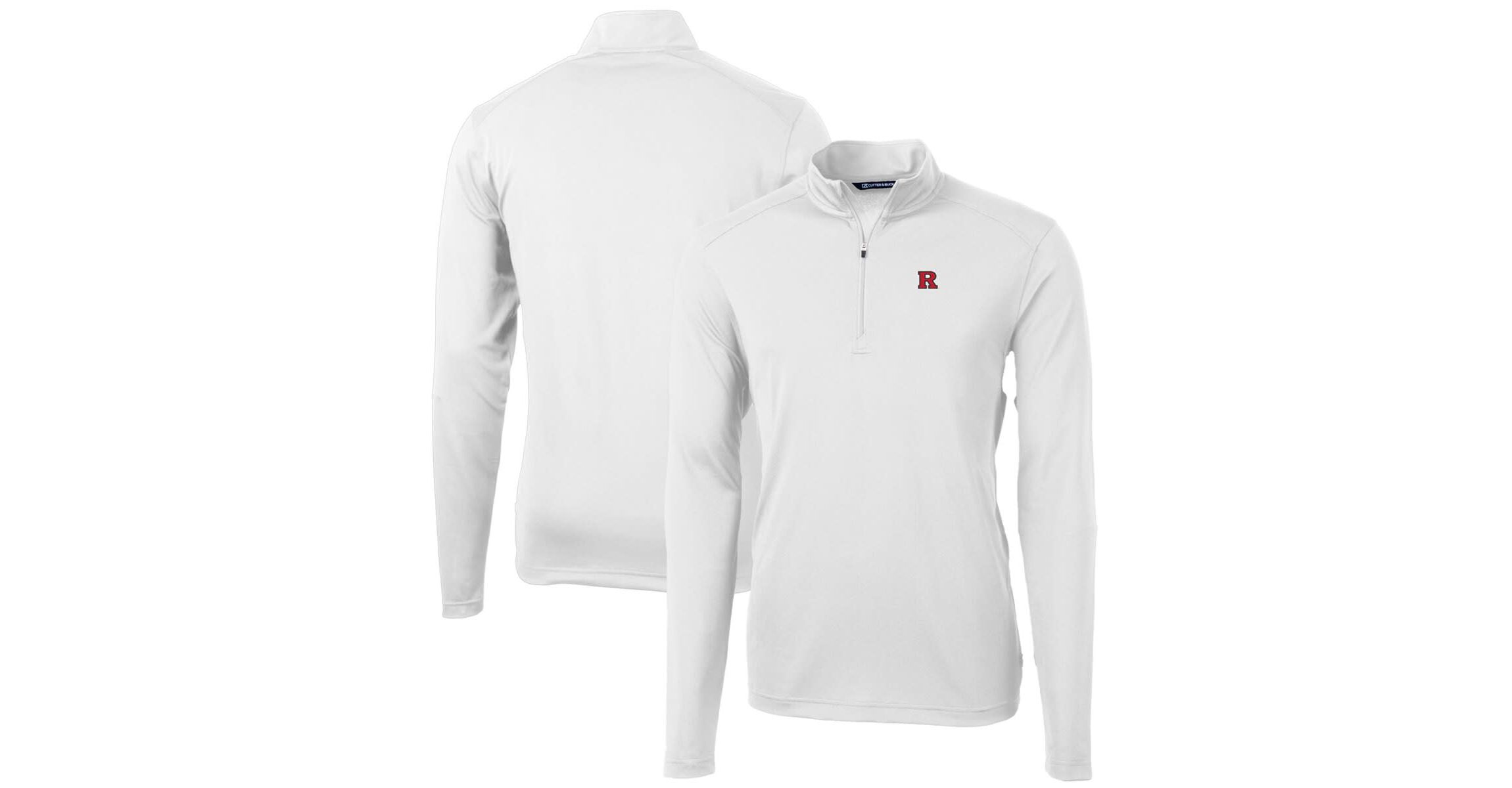 Rutgers Scarlet Knights NCAA Rutgers Knights Big & Tall Virtue Eco Pique Recycled Quarter-Zip Pullover Top