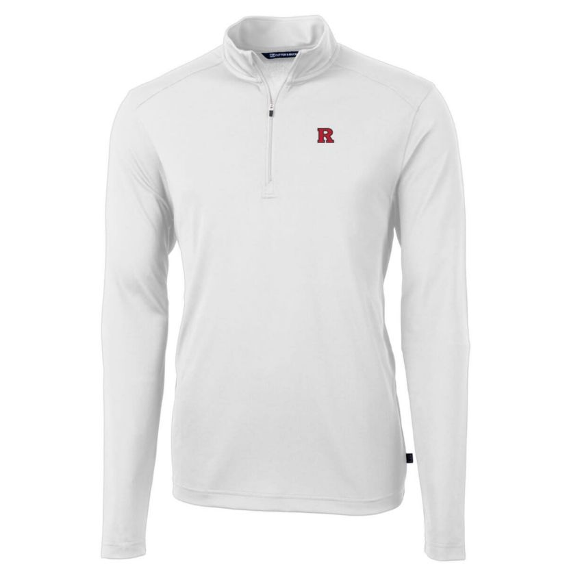 Rutgers Scarlet Knights NCAA Rutgers Knights Big & Tall Virtue Eco Pique Recycled Quarter-Zip Pullover Top