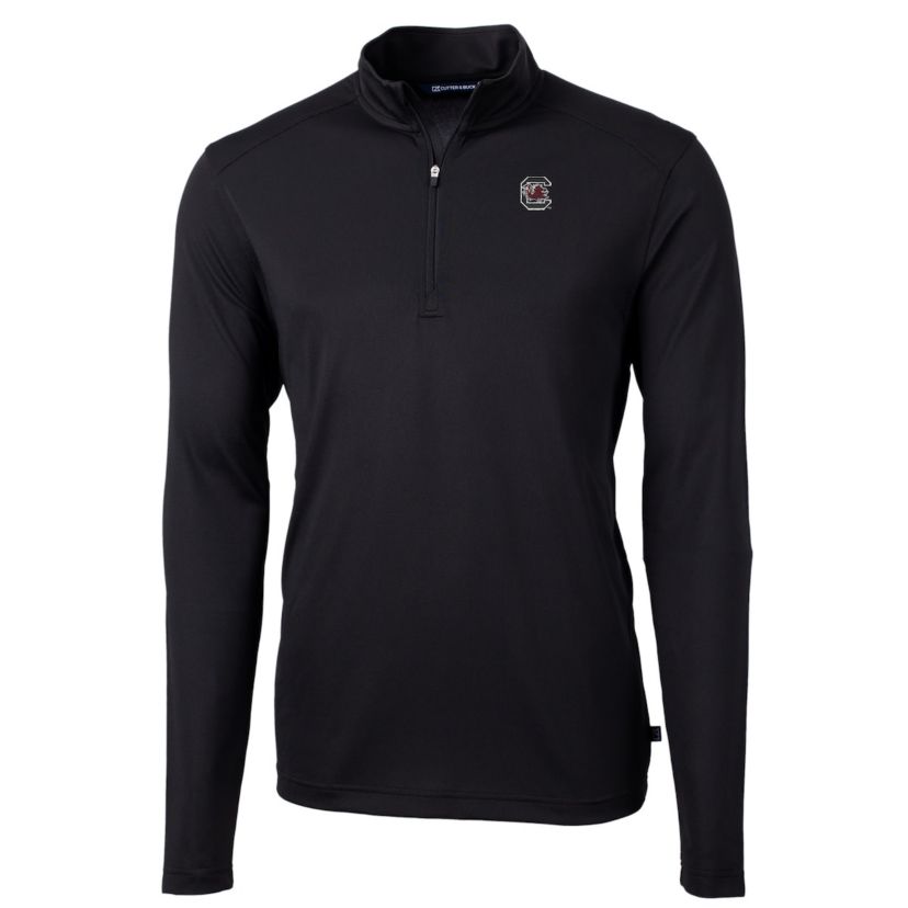 NCAA South Carolina Gamecocks Big & Tall Virtue Eco Pique Recycled Quarter-Zip Pullover Top