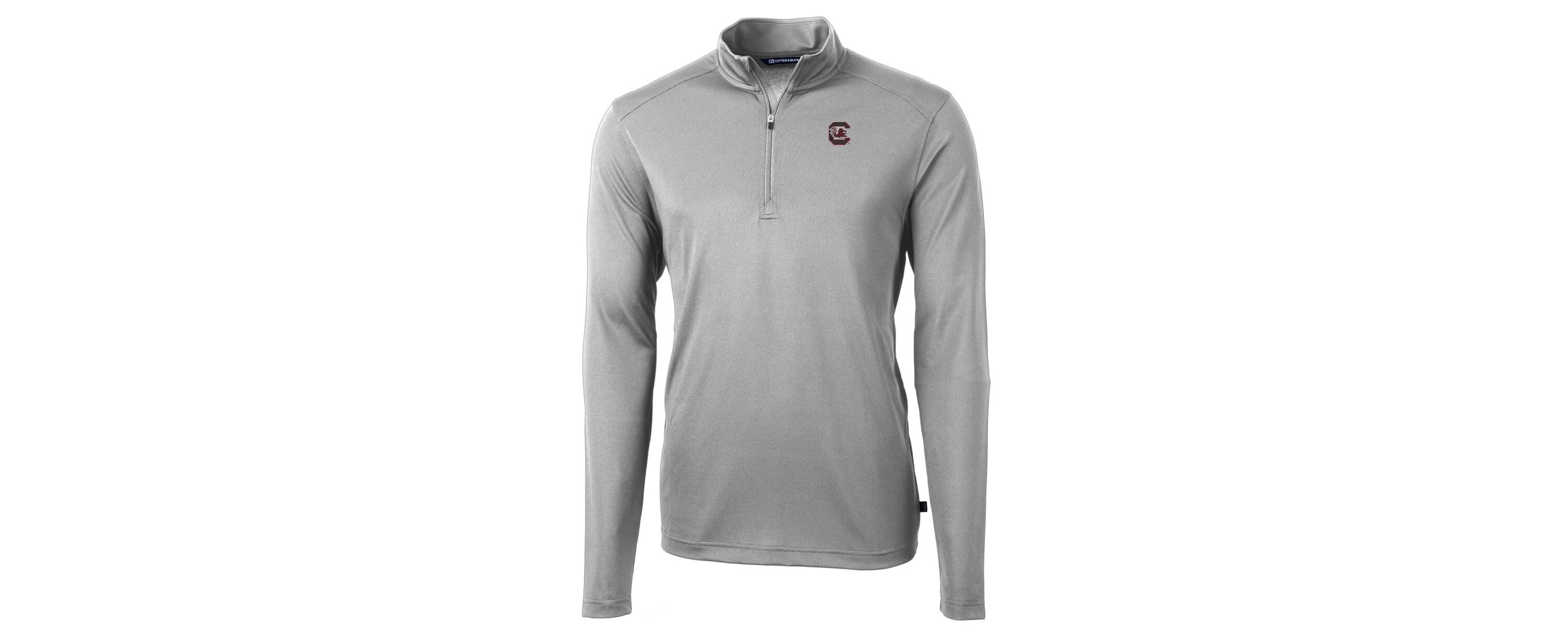 NCAA South Carolina Gamecocks Big & Tall Virtue Eco Pique Recycled Quarter-Zip Pullover Top