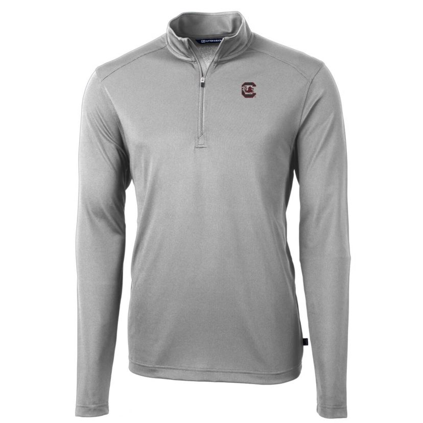 NCAA South Carolina Gamecocks Big & Tall Virtue Eco Pique Recycled Quarter-Zip Pullover Top