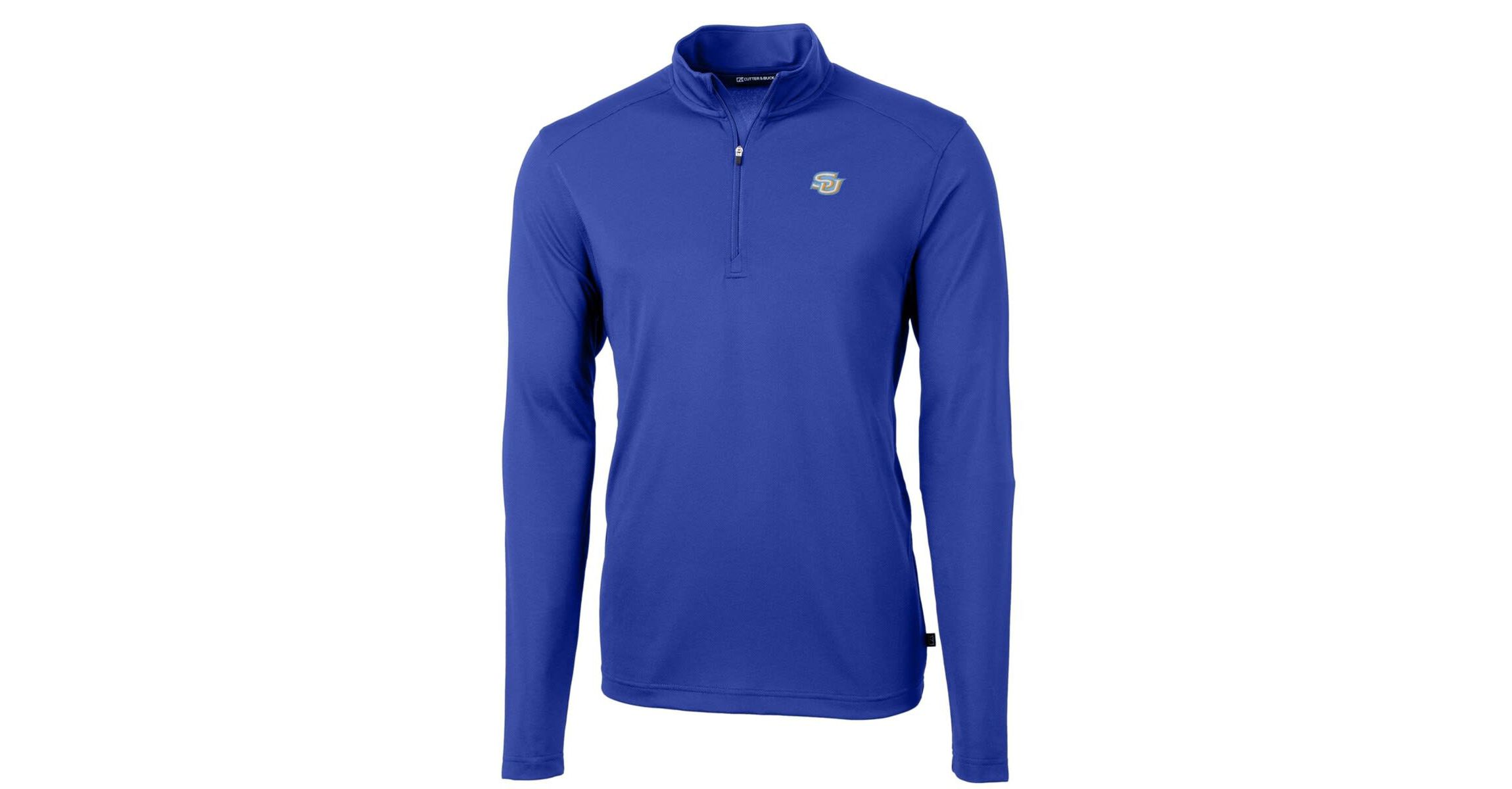 NCAA Southern University Jaguars Big & Tall Virtue Eco Pique Recycled Quarter-Zip Pullover Top
