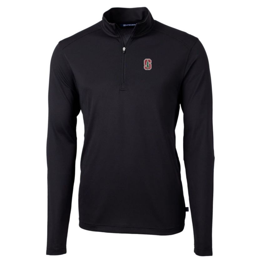 Stanford Cardinal NCAA Stanford Big & Tall Virtue Eco Pique Recycled Quarter-Zip Pullover Top