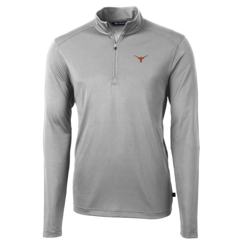 NCAA Texas Longhorns Big & Tall Virtue Eco Pique Recycled Quarter-Zip Pullover Top