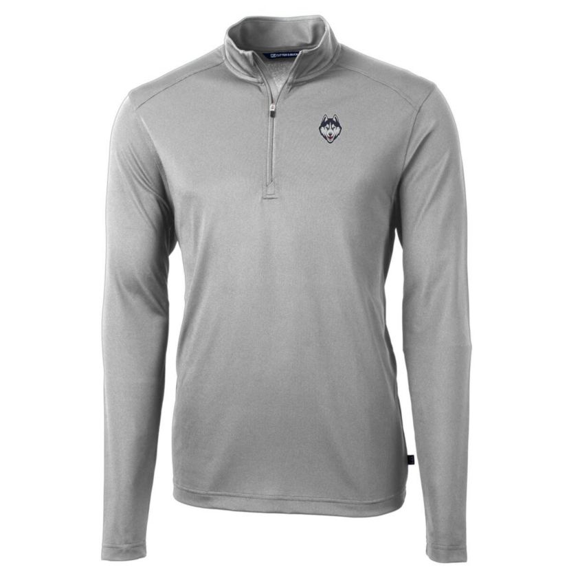 Connecticut Huskies NCAA UConn Huskies Big & Tall Virtue Eco Pique Recycled Quarter-Zip Pullover Top