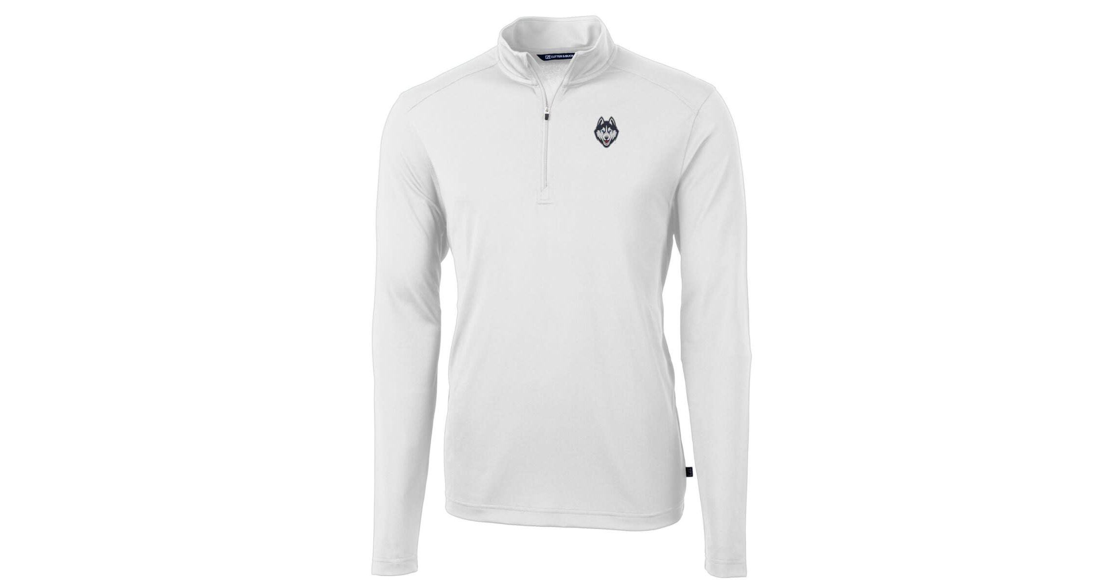 Connecticut Huskies NCAA UConn Huskies Big & Tall Virtue Eco Pique Recycled Quarter-Zip Pullover Top