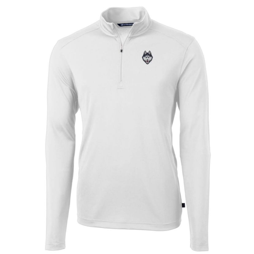 Connecticut Huskies NCAA UConn Huskies Big & Tall Virtue Eco Pique Recycled Quarter-Zip Pullover Top