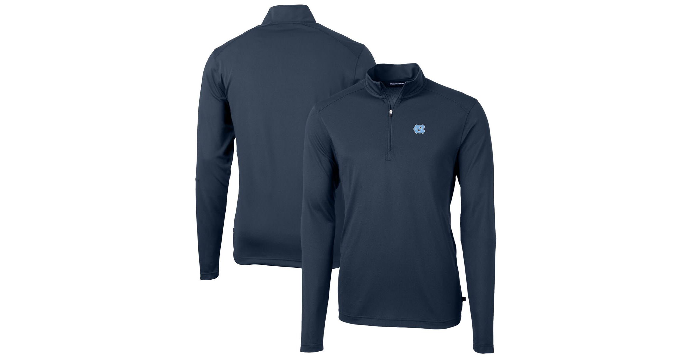 NCAA North Carolina Tar Heels Big & Tall Virtue Eco Pique Recycled Quarter-Zip Pullover Top