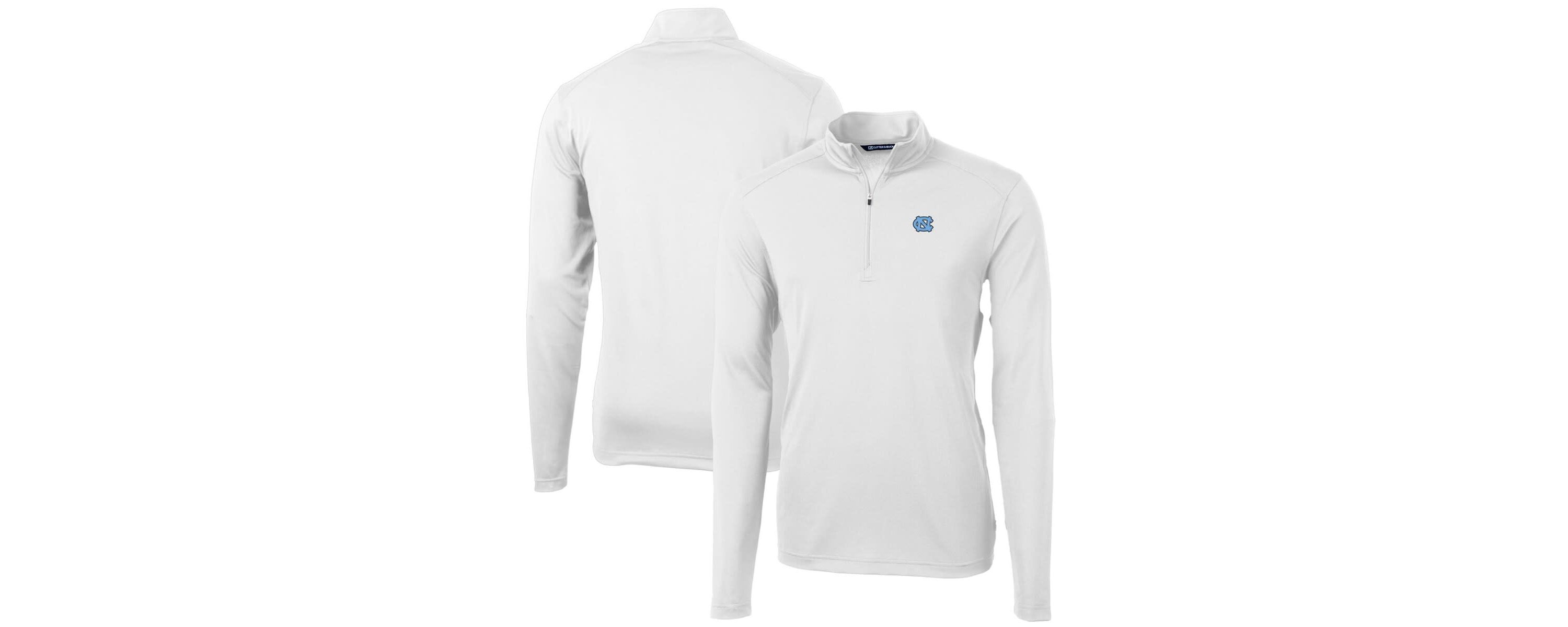 NCAA North Carolina Tar Heels Big & Tall Virtue Eco Pique Recycled Quarter-Zip Pullover Top