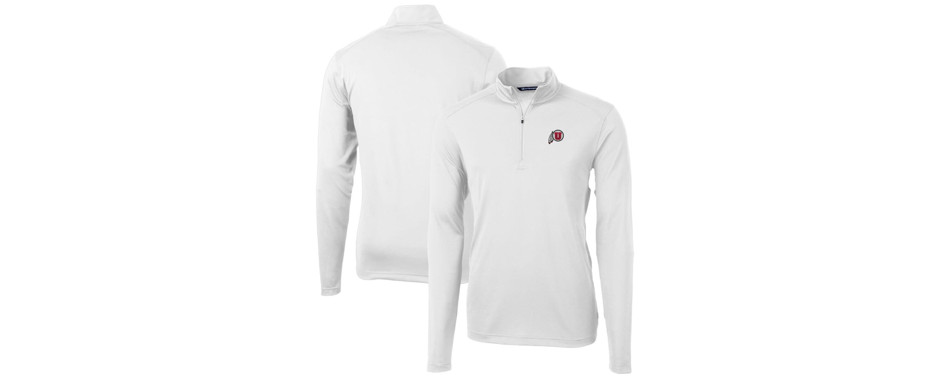 NCAA Utah Utes Big & Tall Virtue Eco Pique Recycled Quarter-Zip Pullover Top