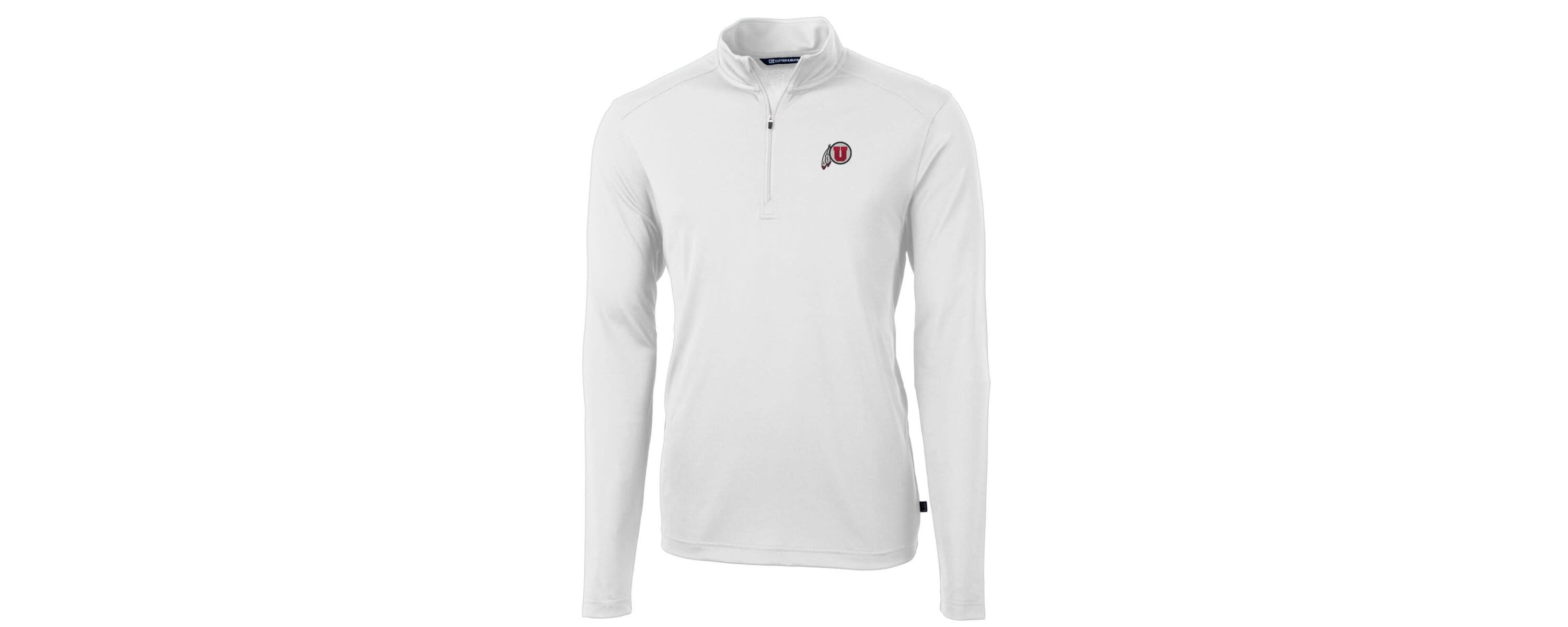 NCAA Utah Utes Big & Tall Virtue Eco Pique Recycled Quarter-Zip Pullover Top