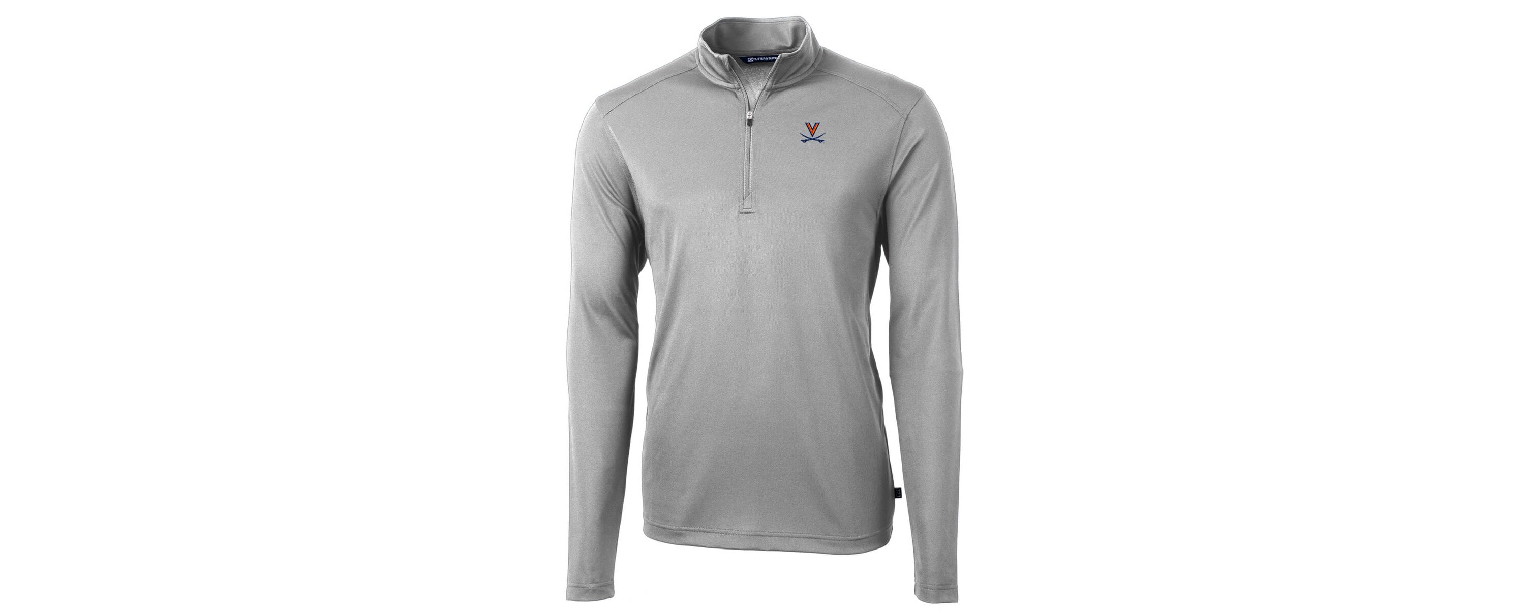 NCAA Virginia Cavaliers Big & Tall Virtue Eco Pique Recycled Quarter-Zip Pullover Top