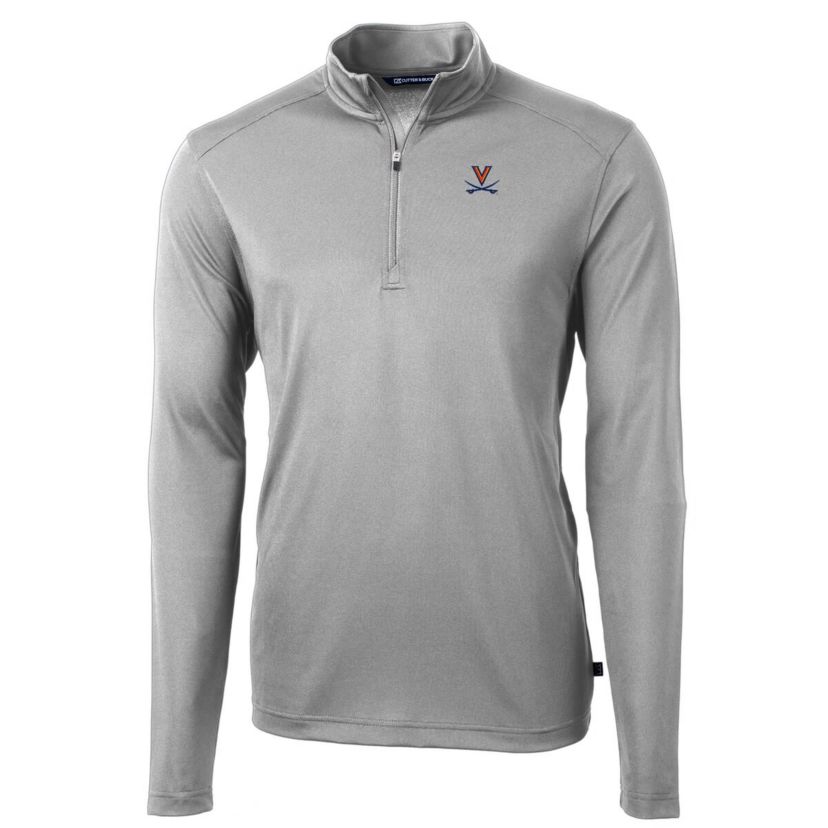 NCAA Virginia Cavaliers Big & Tall Virtue Eco Pique Recycled Quarter-Zip Pullover Top