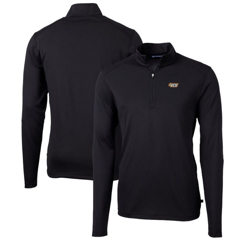 NCAA VCU Rams Big & Tall Virtue Eco Pique Recycled Quarter-Zip Pullover Top