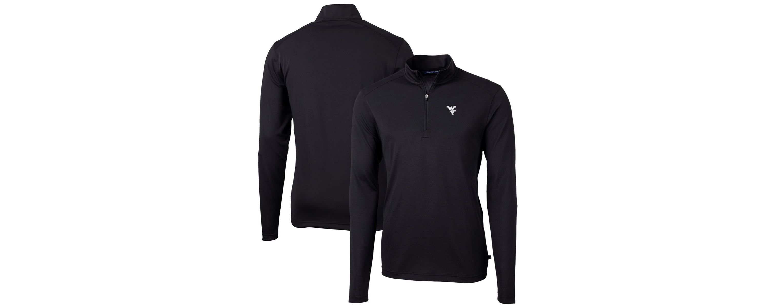 NCAA West Virginia Mountaineers Big & Tall Virtue Eco Pique Recycled Quarter-Zip Pullover Top
