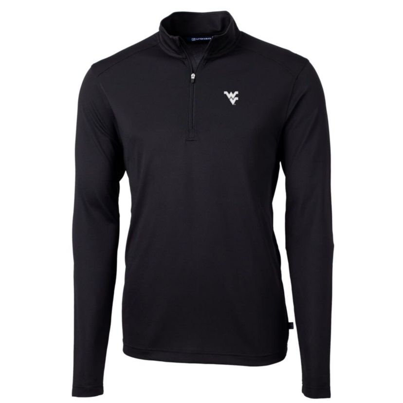 NCAA West Virginia Mountaineers Big & Tall Virtue Eco Pique Recycled Quarter-Zip Pullover Top