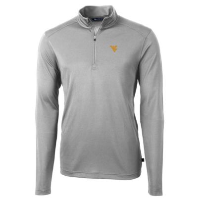 NCAA West Virginia Mountaineers Big & Tall Virtue Eco Pique Recycled Quarter-Zip Pullover Top