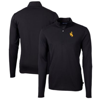 NCAA Wyoming Cowboys Big & Tall Virtue Eco Pique Recycled Quarter-Zip Pullover Top