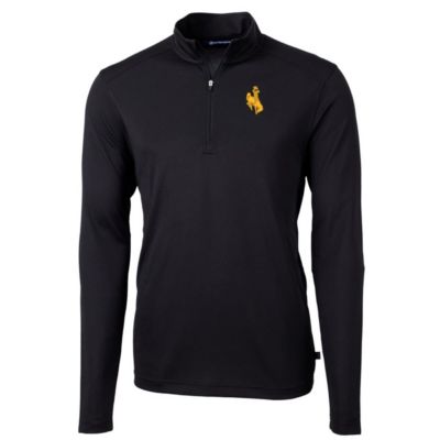 NCAA Wyoming Cowboys Big & Tall Virtue Eco Pique Recycled Quarter-Zip Pullover Top