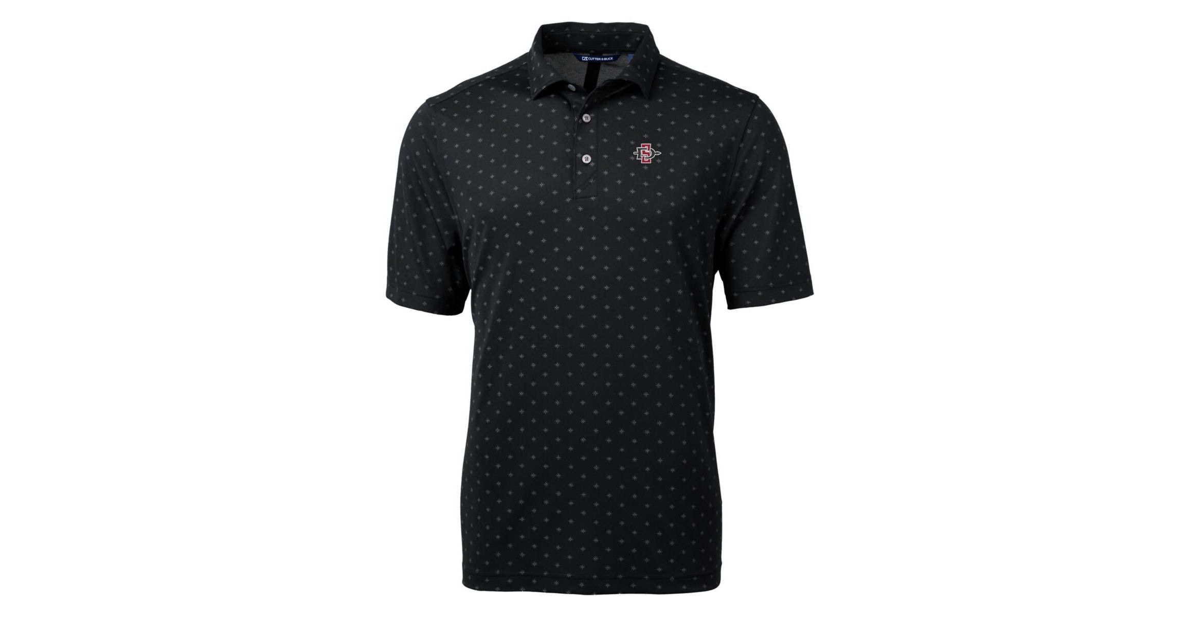 NCAA San Diego State Aztecs Big & Tall Virtue Eco Pique Tile Print Recycled Polo