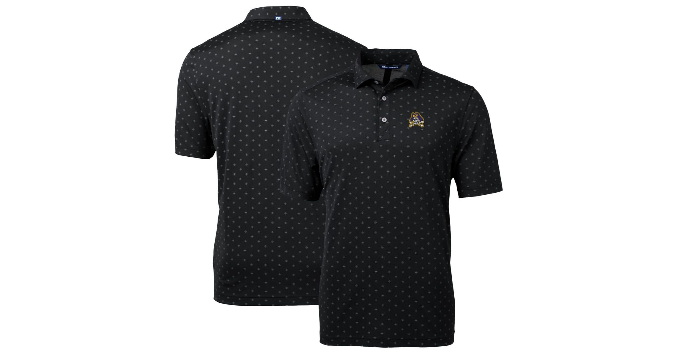 East Carolina Pirates NCAA ECU Pirates Big & Tall Virtue Eco Pique Tile Print Recycled Polo