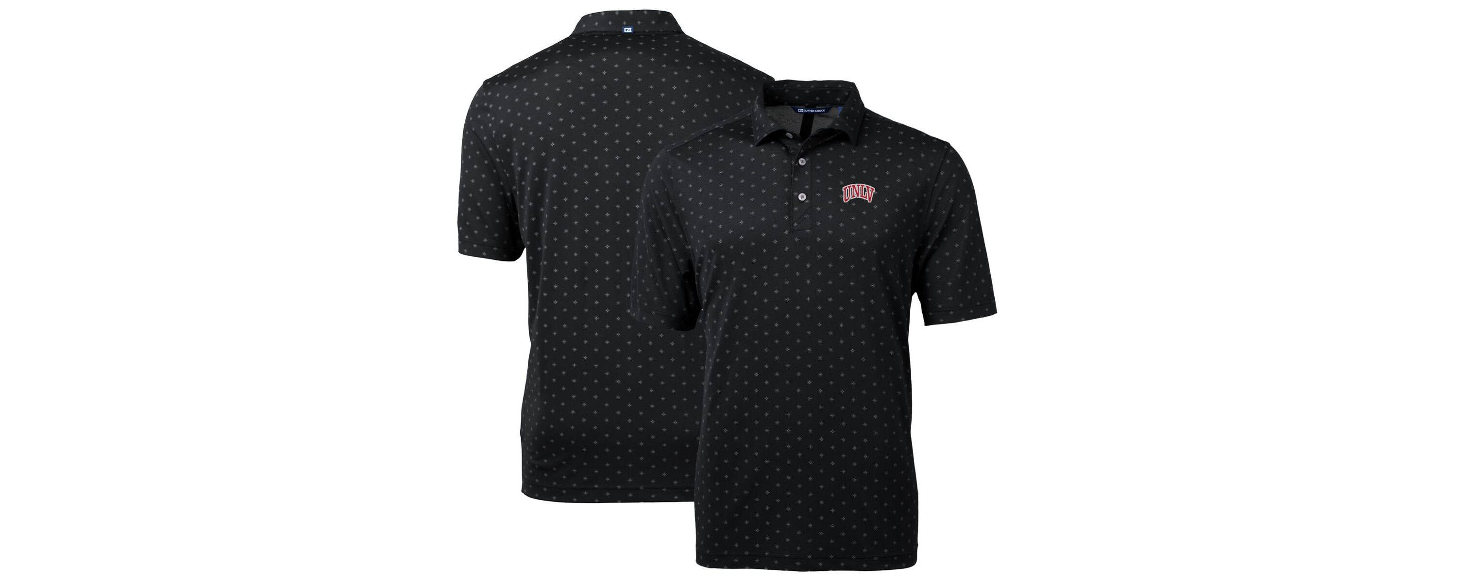 NCAA UNLV Rebels Big & Tall Virtue Eco Pique Tile Print Recycled Polo