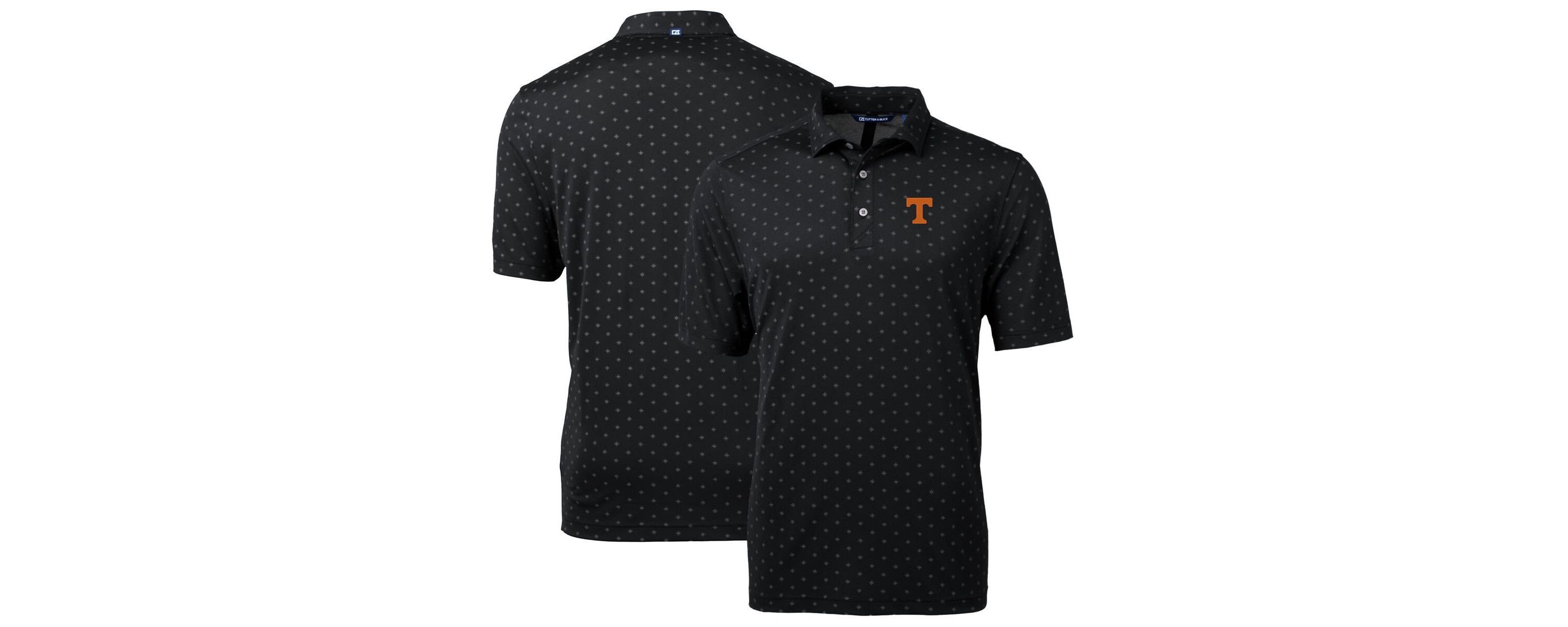 NCAA Tennessee Volunteers Big & Tall Virtue Eco Pique Tile Print Recycled Polo