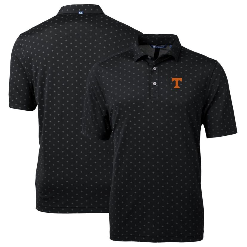 NCAA Tennessee Volunteers Big & Tall Virtue Eco Pique Tile Print Recycled Polo