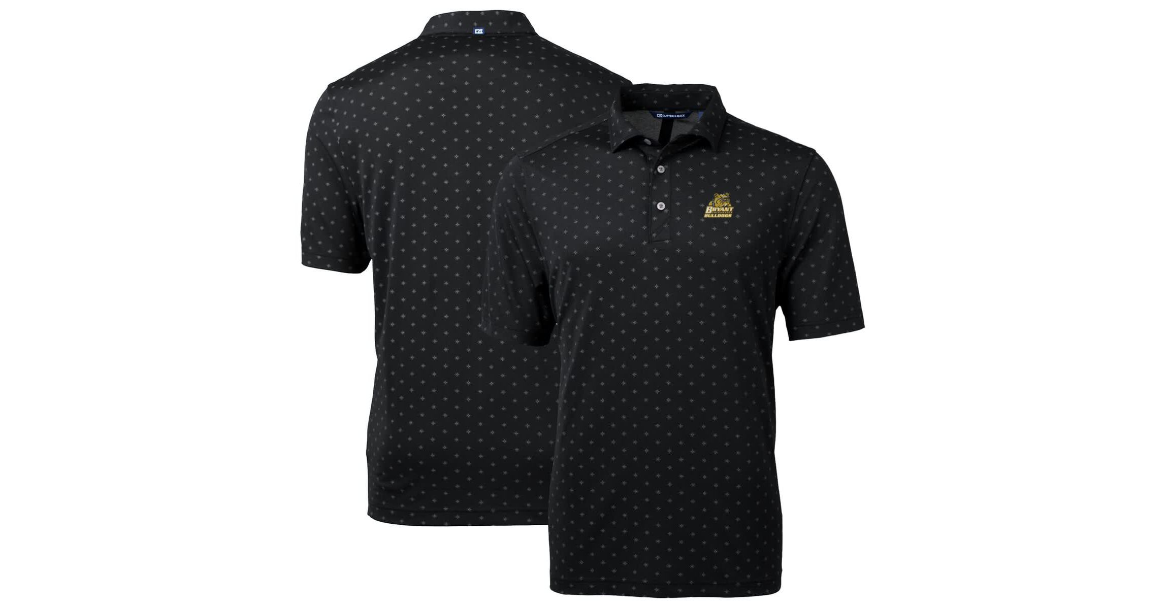 NCAA Bryant Bulldogs Big & Tall Virtue Eco Pique Tile Print Recycled Polo