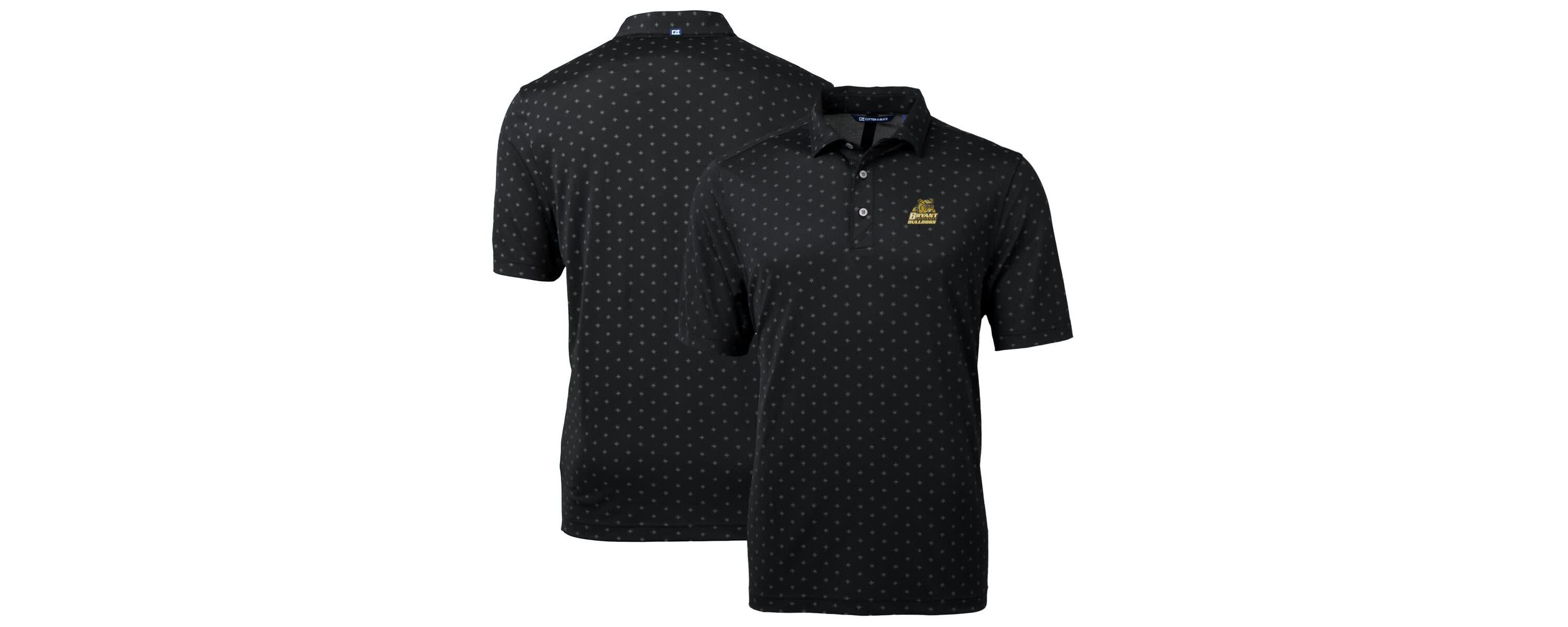 NCAA Bryant Bulldogs Big & Tall Virtue Eco Pique Tile Print Recycled Polo